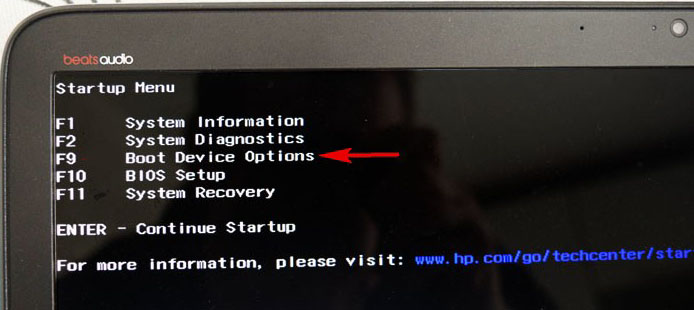Как запустить восстановление системы Windows на ноутбуке HP?