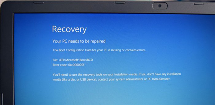 Efi microsoft boot bcd 0xc000000d windows 7 как исправить