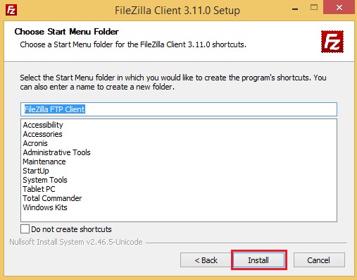 Filezilla server экспорт настроек