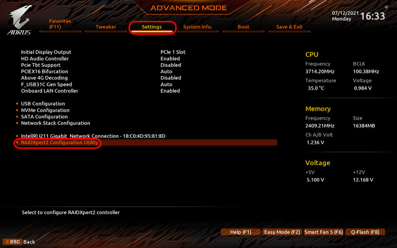 Создание raid 0 asrock