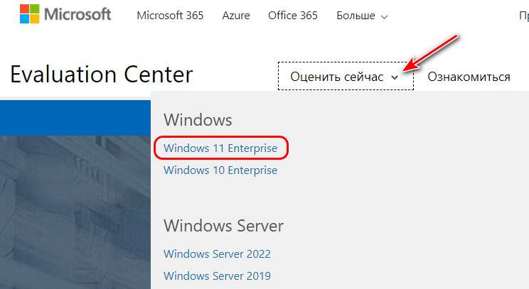 Бесплатная лицензионная Windows 11 Enterprise на 90 дней