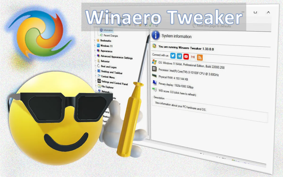 Winaero Tweaker: обзор программы