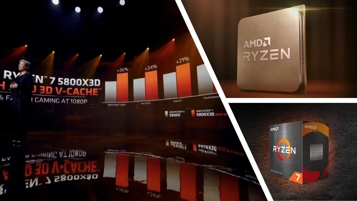 AMD представила игровой процессор Ryzen 7 5800X3D, который уделает Intel Core i9-12900K