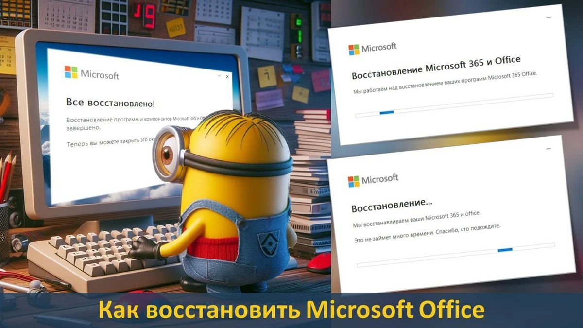 Как восстановить Microsoft Office