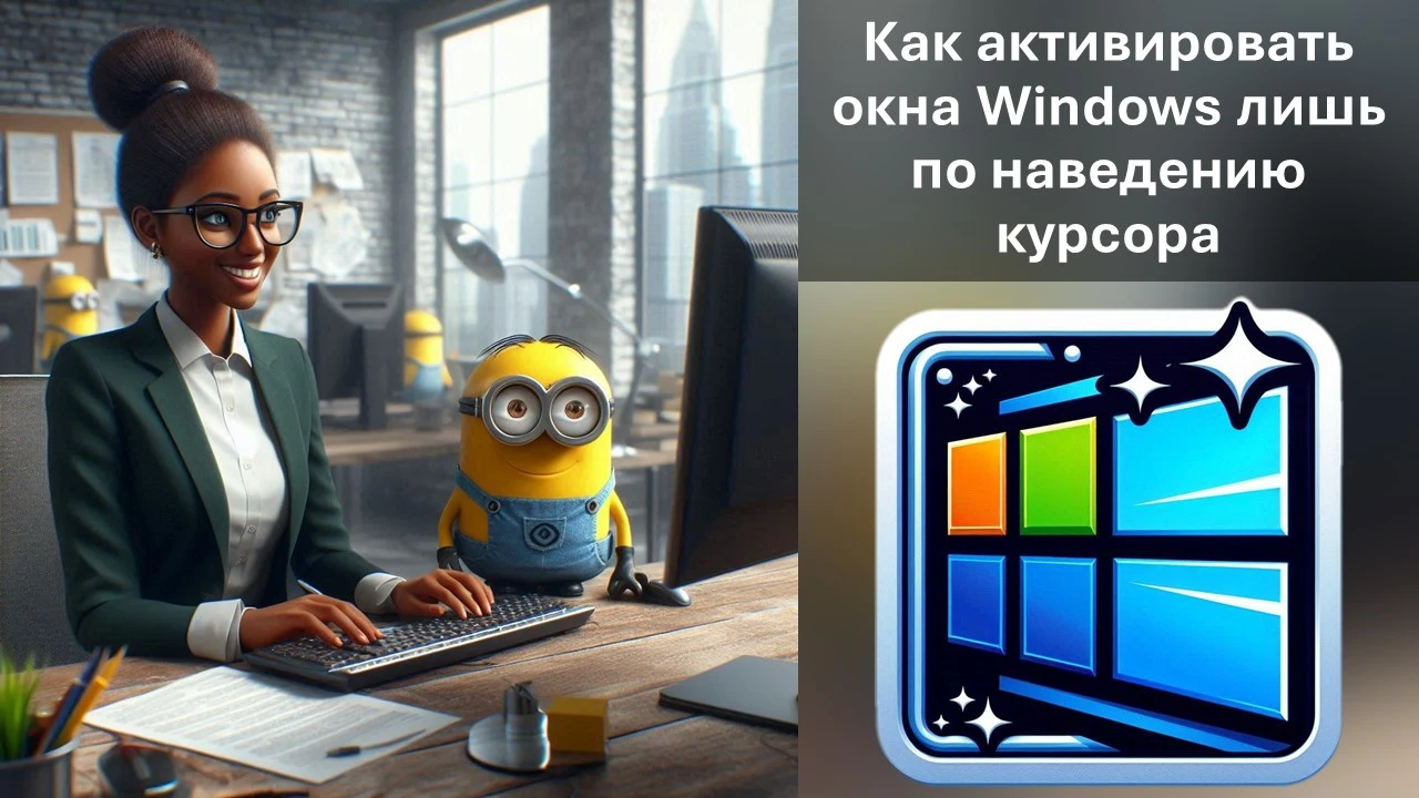 Как активировать окна Windows лишь по наведению курсора