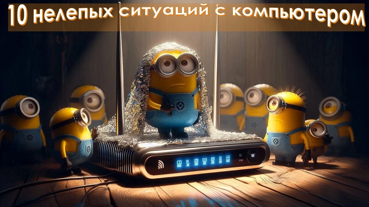 10 нелепых ситуаций с компьютером