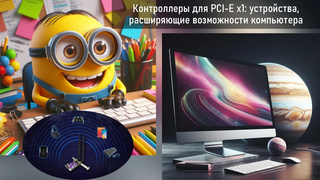 Контроллеры для PCI-E x1: устройства, расширяющие возможности компьютера